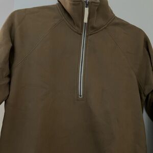 Brown Half-Zip Pullover Women’s size S NWOT by Vuori